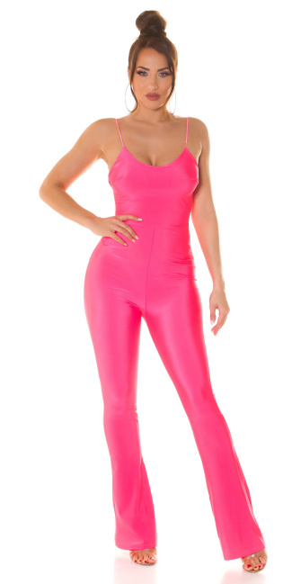 Overall with low back Pink